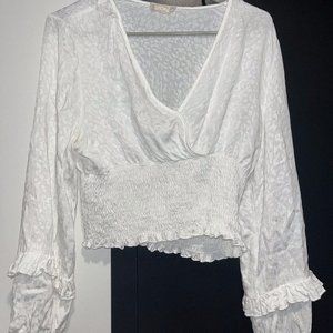 White Long Sleeve Top